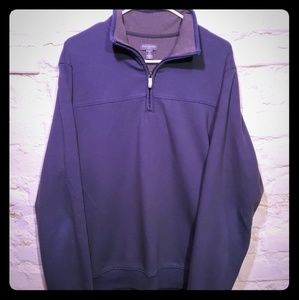 Pullover Sweater Zip Collar